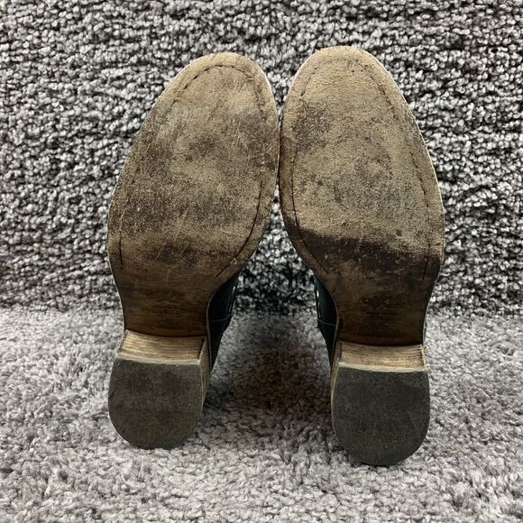 OXS boots Buckle Black Distressed Made In Italy EU Size 40 - Picture 8 of 9